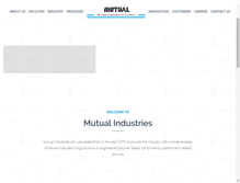 Tablet Screenshot of mutual-industries.com